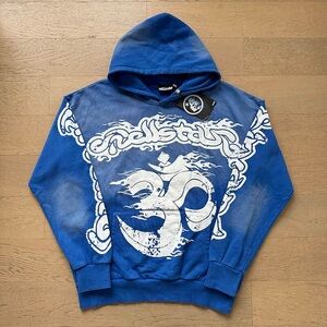 Hellstar Blue Om Graphic Hoodie